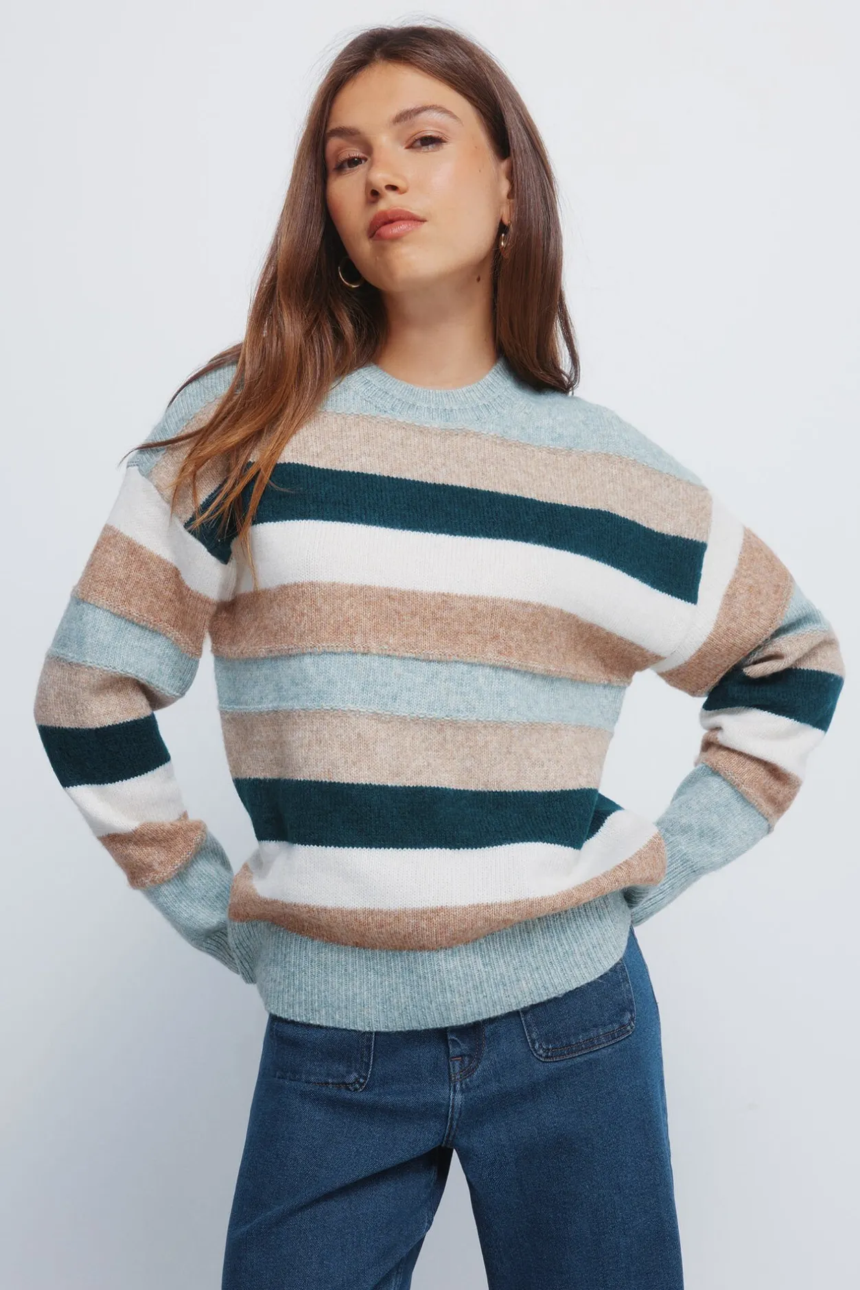 Springfield Jersey franjas relieve multi color verde Clearance