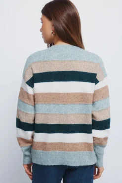 Springfield Jersey franjas relieve multi color verde Clearance