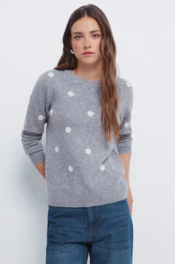 Springfield Jersey intarsia topos gris