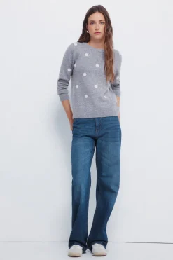 Springfield Jersey intarsia topos gris