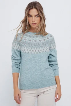 Springfield Jersey jacquard cenefa verde