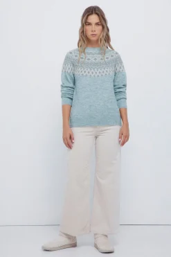 Springfield Jersey jacquard cenefa verde