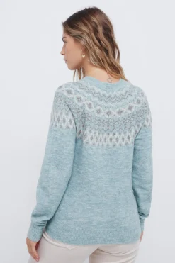 Springfield Jersey jacquard cenefa verde