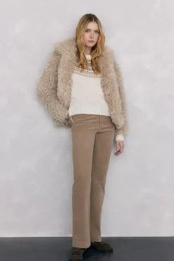 Pedro del Hierro Jersey jacquard geométrico Crudo