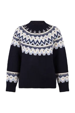 Cortefiel Jersey jacquard posicional. Azul marino Discount