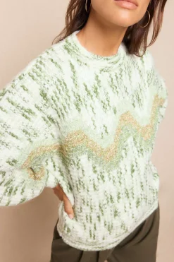 Slowlove Jersey jaspeado Verde Sale