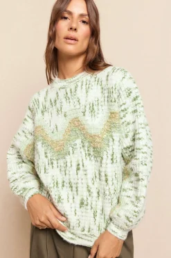 Slowlove Jersey jaspeado Verde Sale