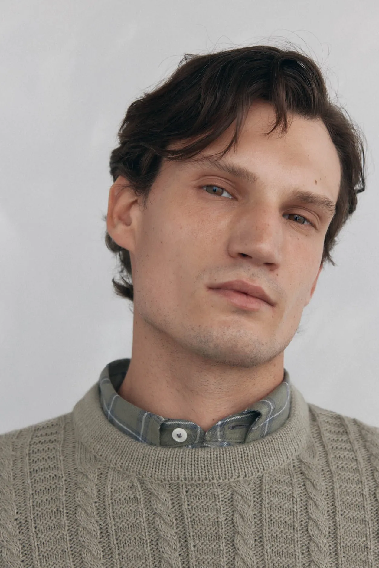 Pedro del Hierro Jersey lana cables cuello redondo Verde Best