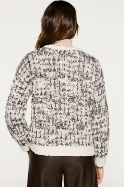 Selected Jersey lana cuello caja Gris Clearance