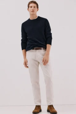 Cortefiel Jersey lana lambswool cuello redondo Azul marino New