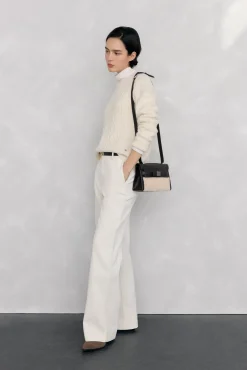 Pedro del Hierro Jersey lana premium ochos y trenzas Beige Best