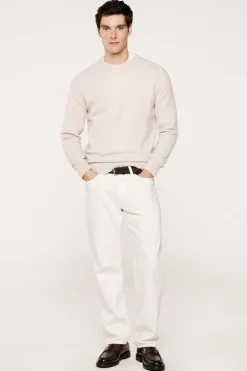 Selected Jersey lana y alpaca Beige Discount