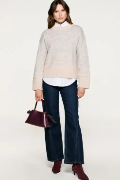 Selected Jersey lana y alpaca Beige Hot