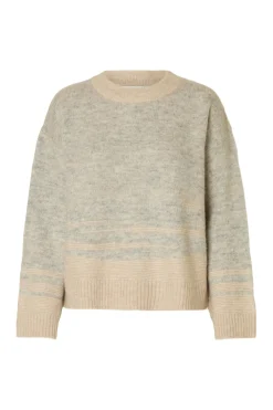 Selected Jersey lana y alpaca Beige Hot