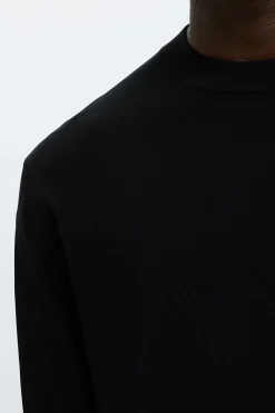 Selected Jersey ligero 100% algodón orgánico Negro Hot