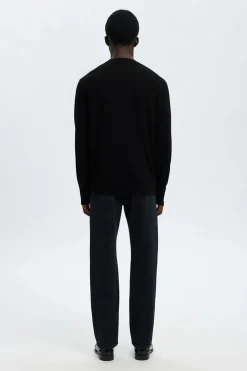 Selected Jersey ligero 100% algodón orgánico Negro Hot