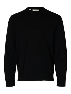 Selected Jersey ligero 100% algodón orgánico Negro Hot