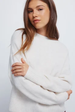 Springfield Jersey liso cuello redondo nude Outlet