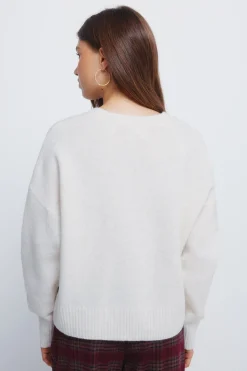 Springfield Jersey liso cuello redondo nude Outlet