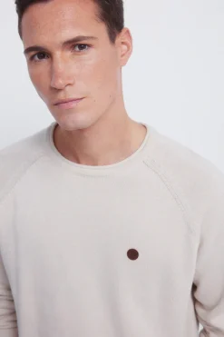 Springfield Jersey liso cuello rulo beige Clearance