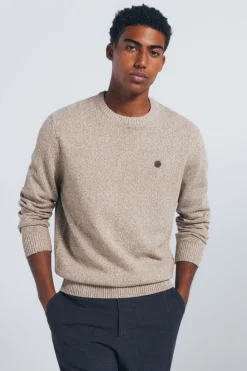 Springfield Jersey liso fantasía torzal beige Discount