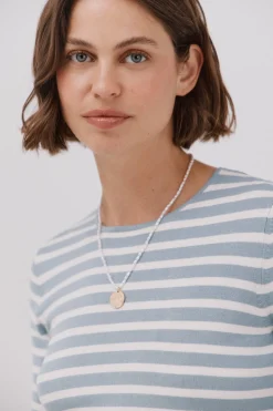 Cortefiel Jersey manga corta Azul Hot