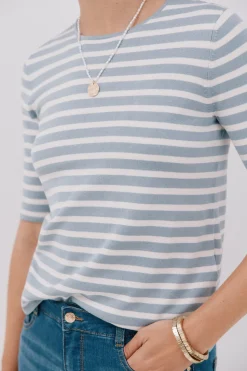 Cortefiel Jersey manga corta Azul Hot