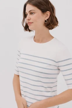 Cortefiel Jersey manga corta Azul Clearance