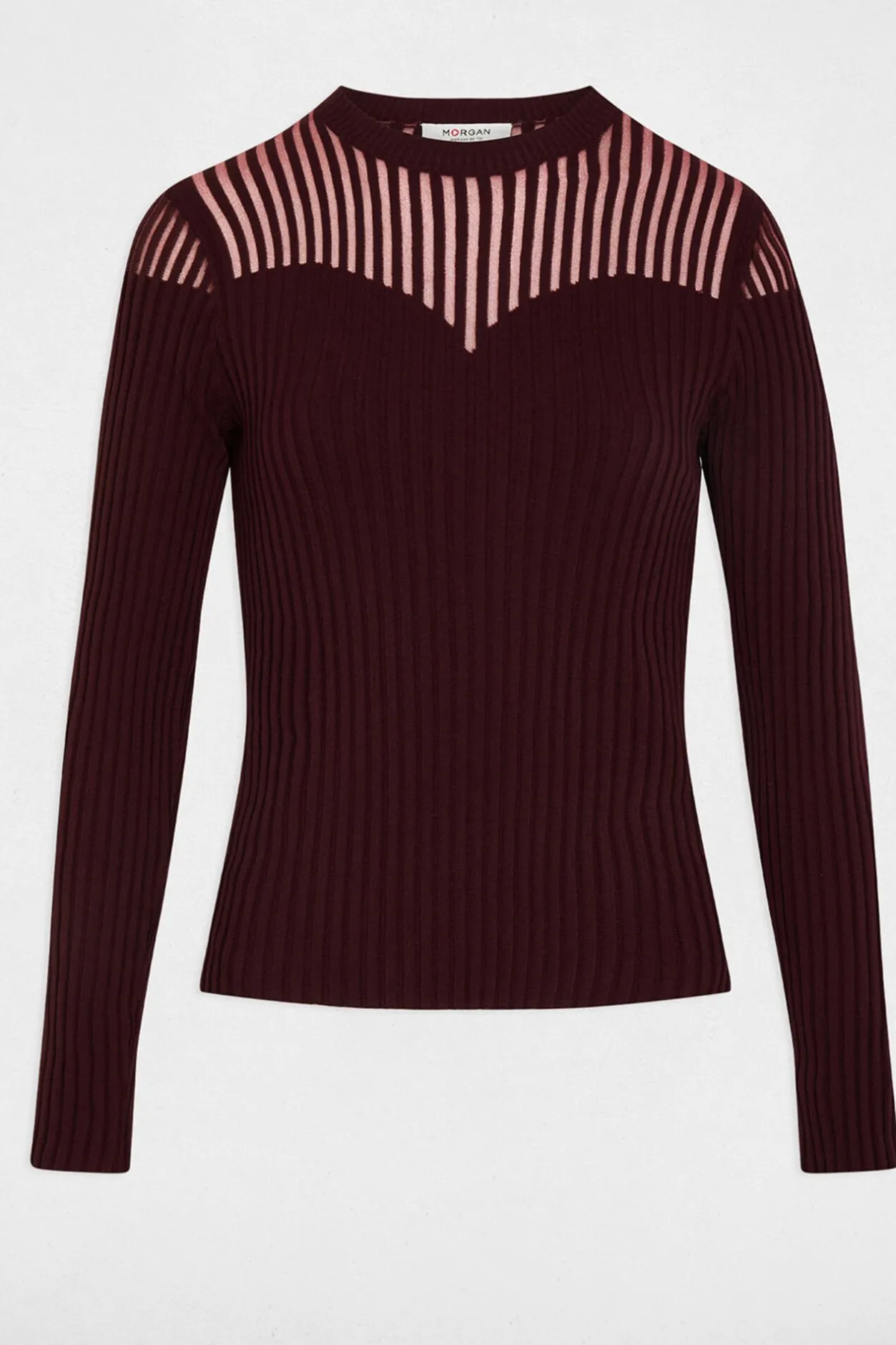 Morgan Jersey manga larga Granate Sale