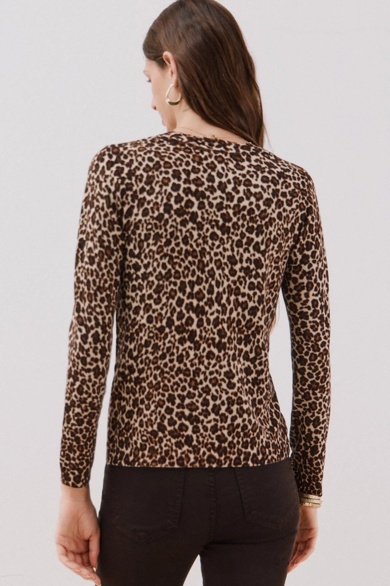 Cortefiel Jersey manga larga Estampado marrón Online