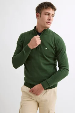 Williot Jersey Media Cremallera Verde oscuro Online