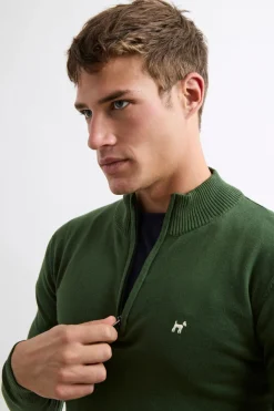 Williot Jersey Media Cremallera Verde oscuro Online