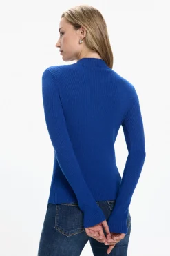 Vero Moda Jersey micro canalé Azul marino Clearance