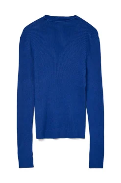 Vero Moda Jersey micro canalé Azul marino Clearance