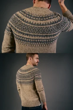 OOTO Jersey navideño jacquard cuello caja Beige Best