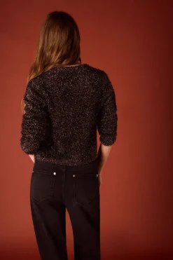 Slowlove Jersey lurex Negro Discount