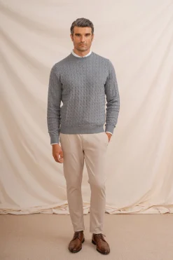 Celopman Jersey Nudos Cuello Caja azul Outlet