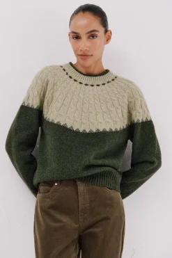 Cortefiel Jersey ochos contraste Verde Online