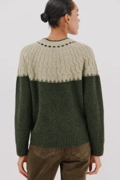 Cortefiel Jersey ochos contraste Verde Online