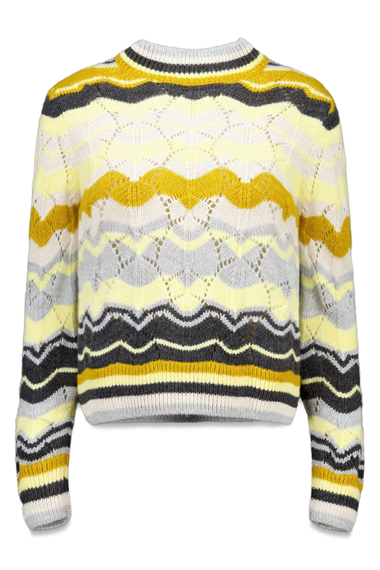 Slowlove Jersey ondas multicolor Estampado amarillo Discount