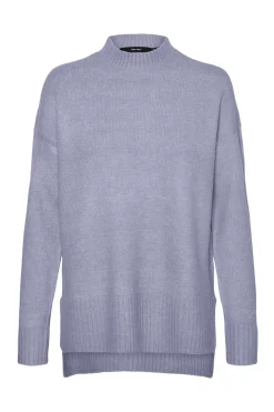 Vero Moda Jersey oversize de punto cuello alto Lila Sale