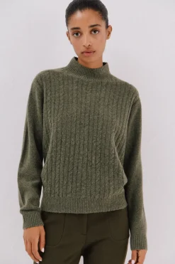 Cortefiel Jersey Perkins trenzas Kaki Sale