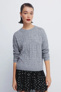 Springfield Jersey pointelle lurex gris Best