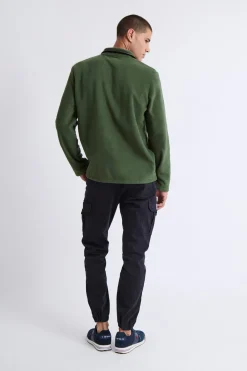 Williot Jersey Polar Media Cremallera Kaki