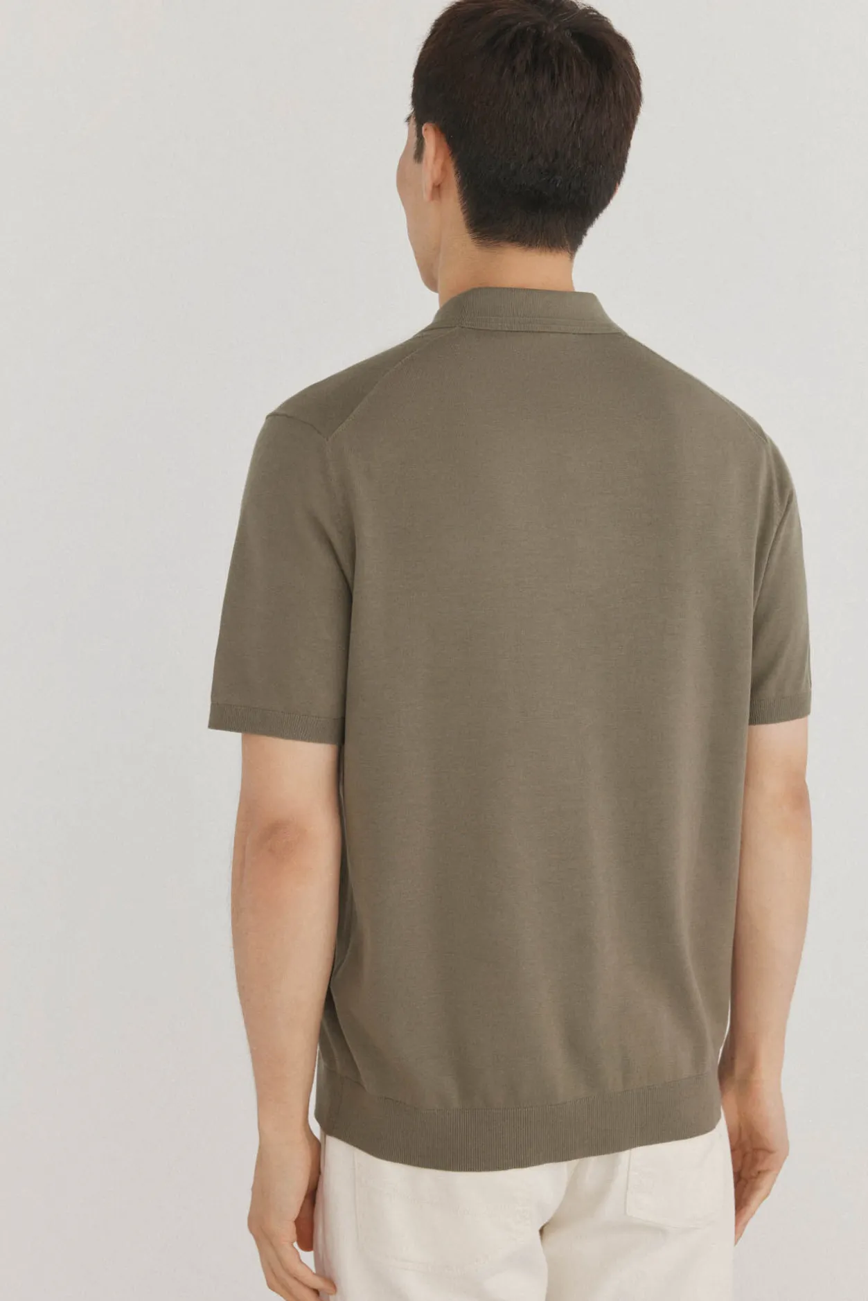 Pedro del Hierro Jersey polo premium manga corta algodón Verde