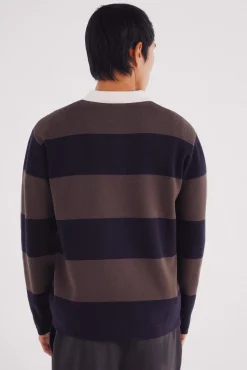 Springfield Jersey polo rayas anchas nude Hot