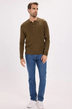 Jack & Jones Jersey polo regular fit Marr&oacute;n oscuro Sale