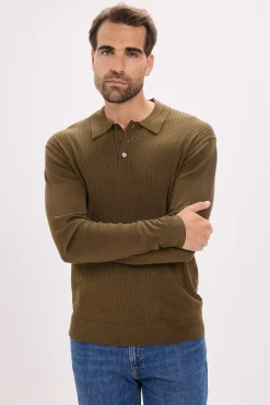 Jack & Jones Jersey polo regular fit Marr&oacute;n oscuro Sale