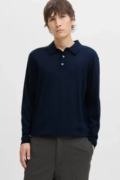Jack & Jones Jersey polo regular fit Azul marino Hot