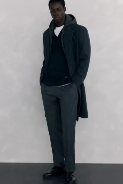 Pedro del Hierro Jersey premium estructura algodón seda cashmere Negro Sale